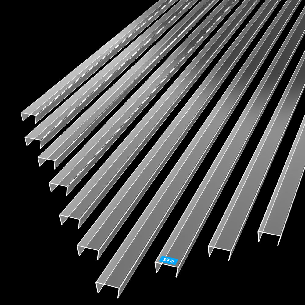 MONOID Drawer Edge Protector, pack of 10, clear, cost-effective edge protection solution.