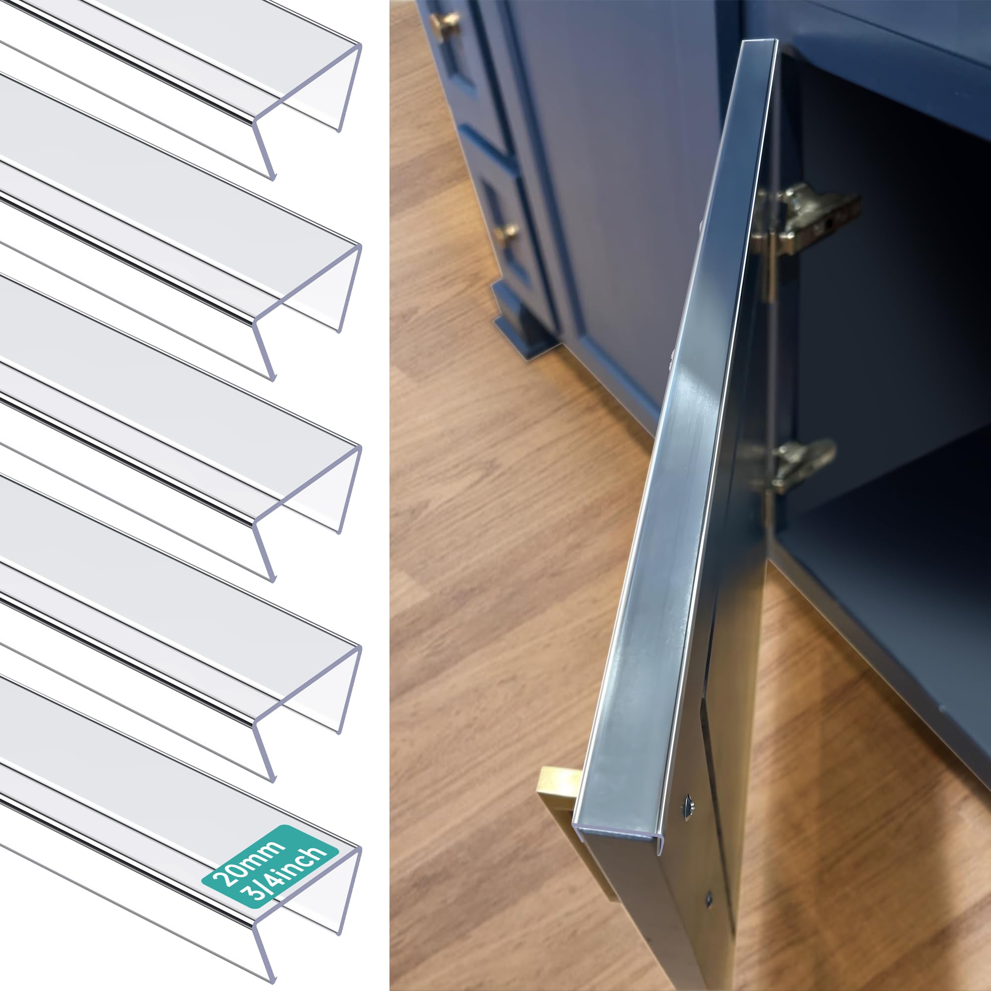 MONOID kitchen furniture corner protector clear blends with decor