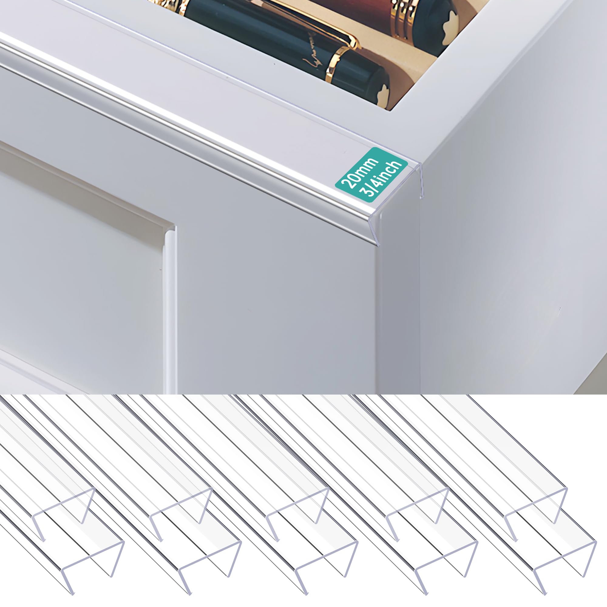 MONOID no-adhesive design stays in place on kitchen shelves