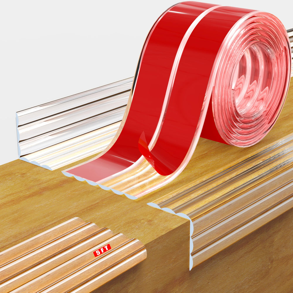 MONOID wall corner protector-discreet-fit remains nearly invisible while protecting edges.