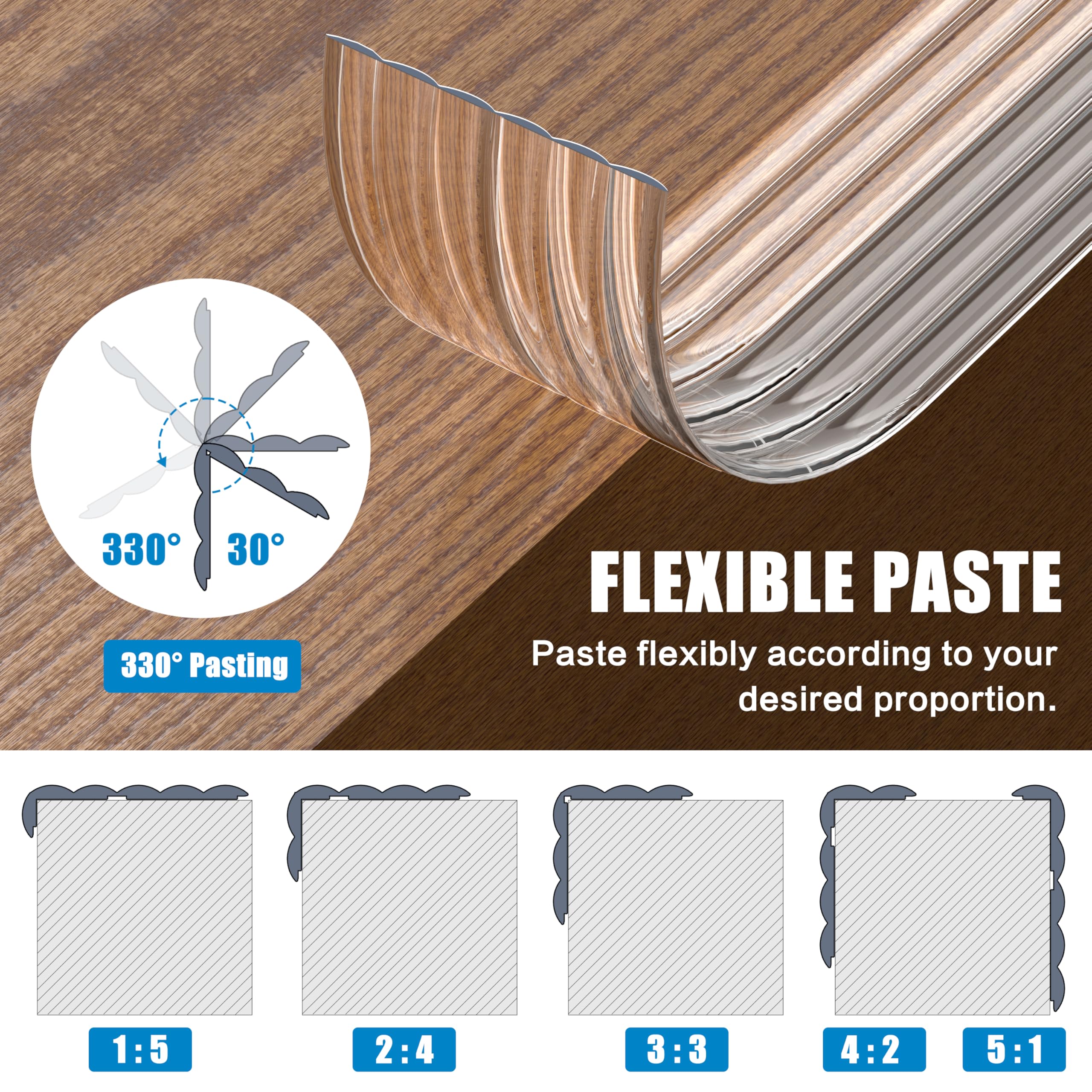 MONOID wall corner protector-installation-removal enables easy, residue-free mounting and removal.