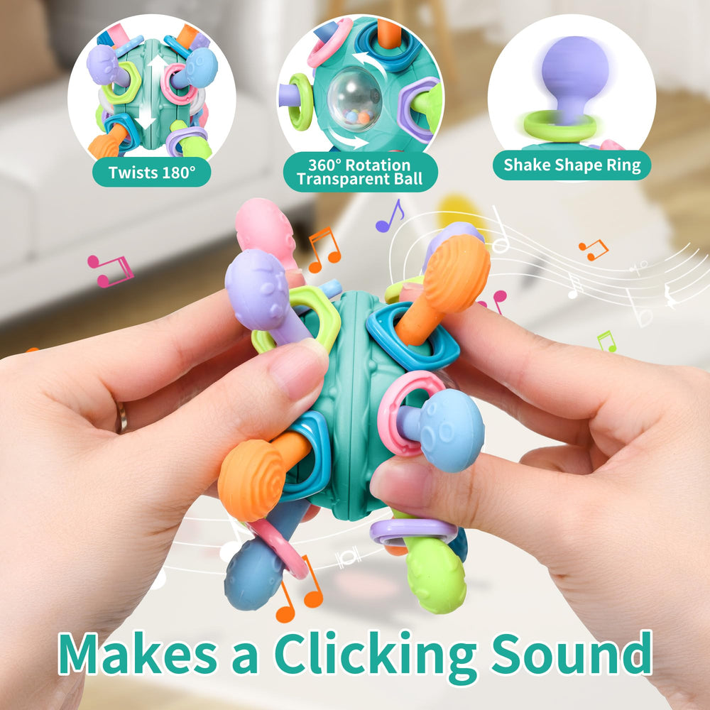 MonoTele sensory toy in bright colors stimulates attention and color perception