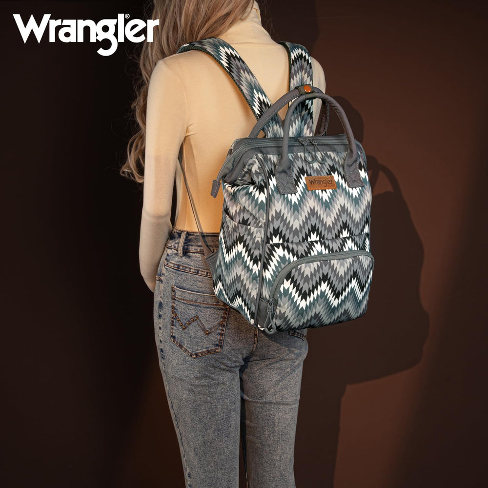 Montana West Wrangler Aztec Callie bag dimensions view ensures fit for daily travel