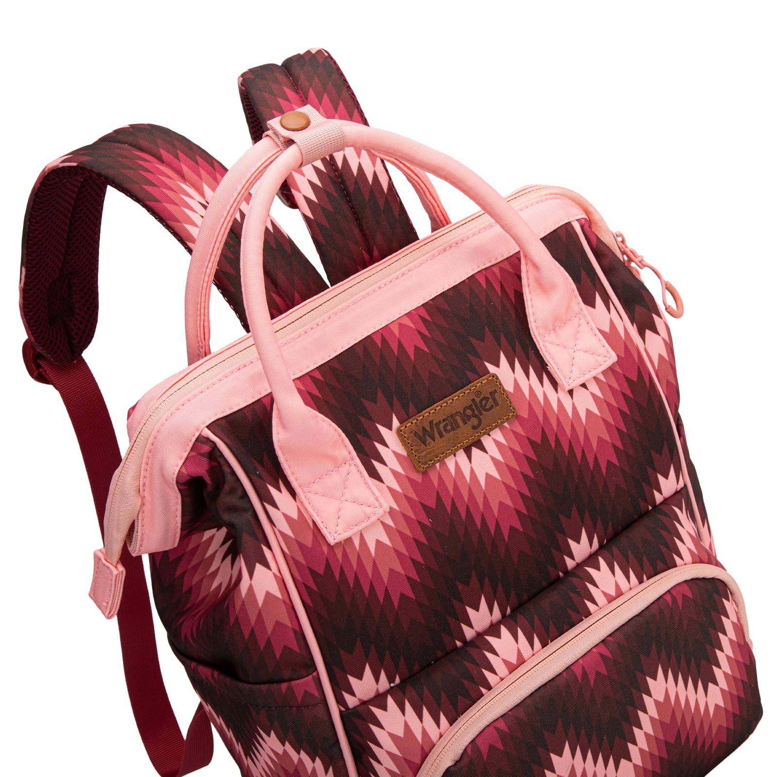 Montana West Wrangler Aztec Callie diaper bag insulated bottle pocket keeps bottles handy during outings