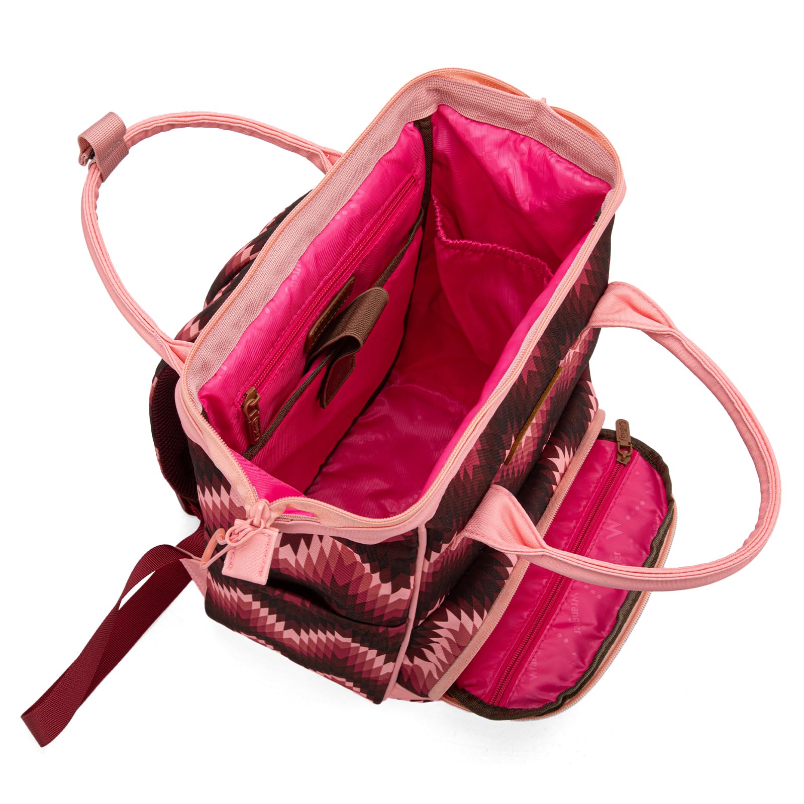 Montana West Wrangler Aztec Callie diaper bag tissue bag and key ring organized on the go