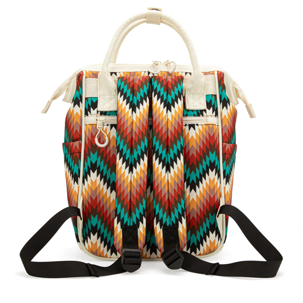 Montana West Wrangler Aztec Diaper Bag dimensions 14.3x10.8x7.2 inches for compact packing