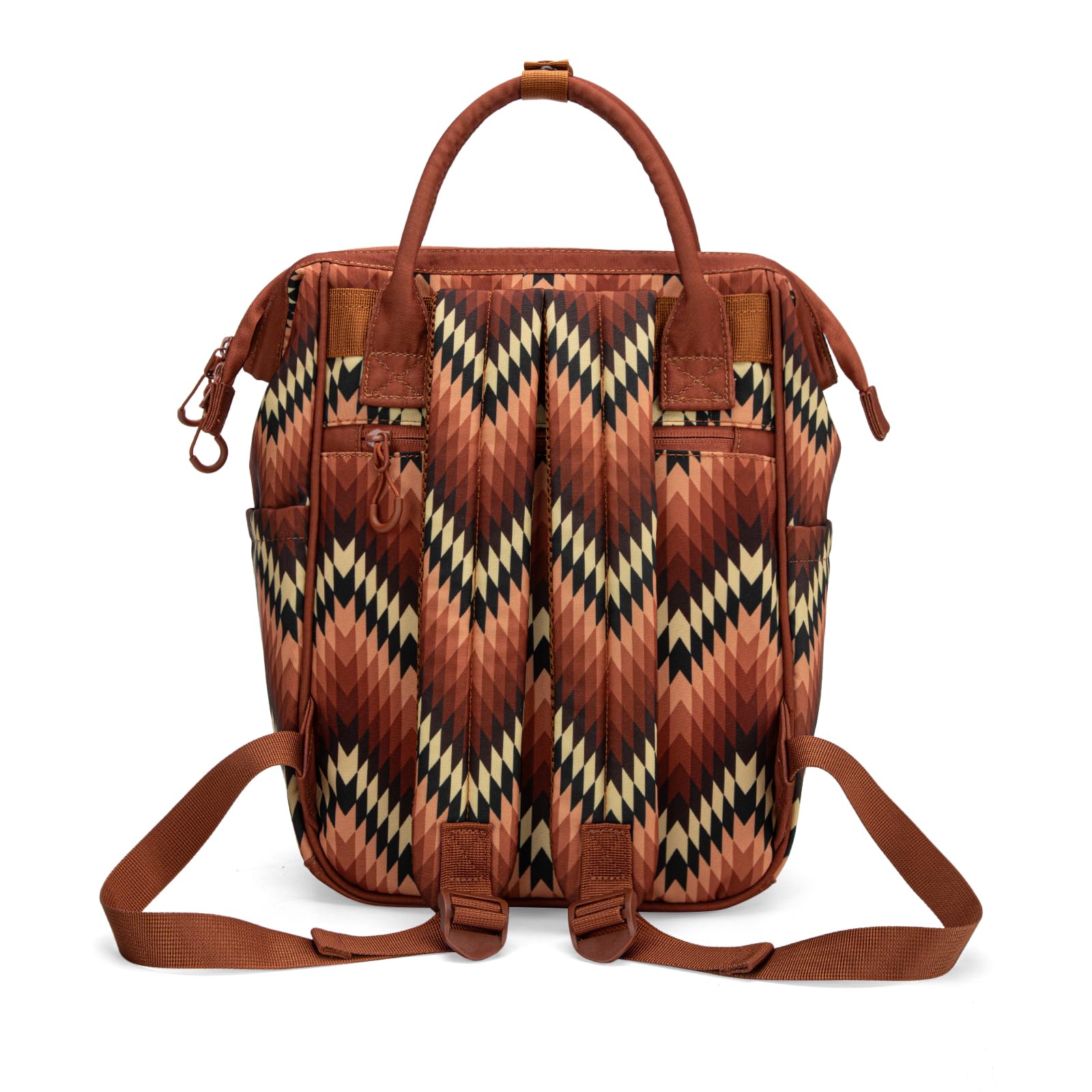 Montana West Wrangler Aztec diaper bag stroller straps enable hands-free outings.