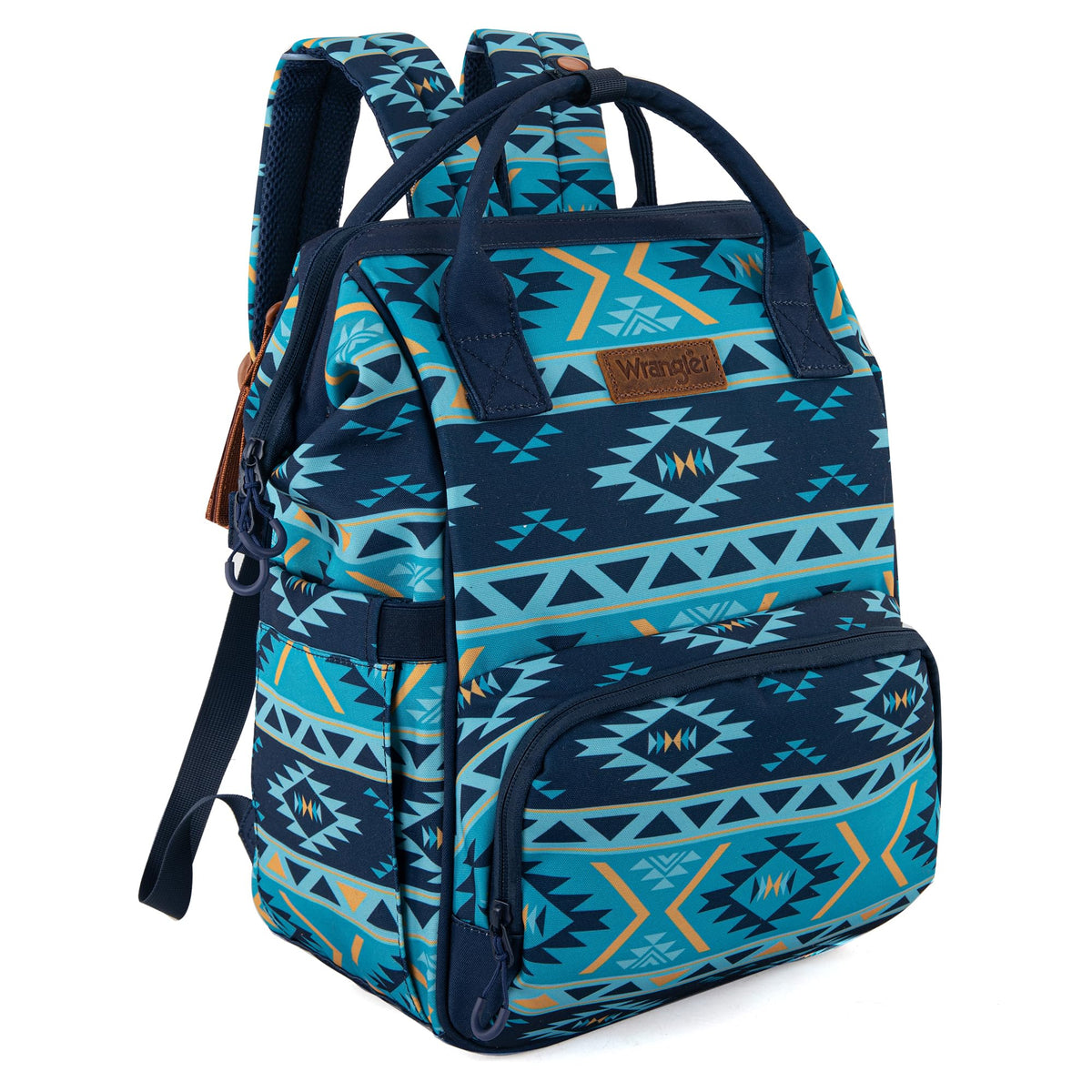 Montana West Wrangler Callie diaper bag backpack with southwest style for hands-free mom duties.
