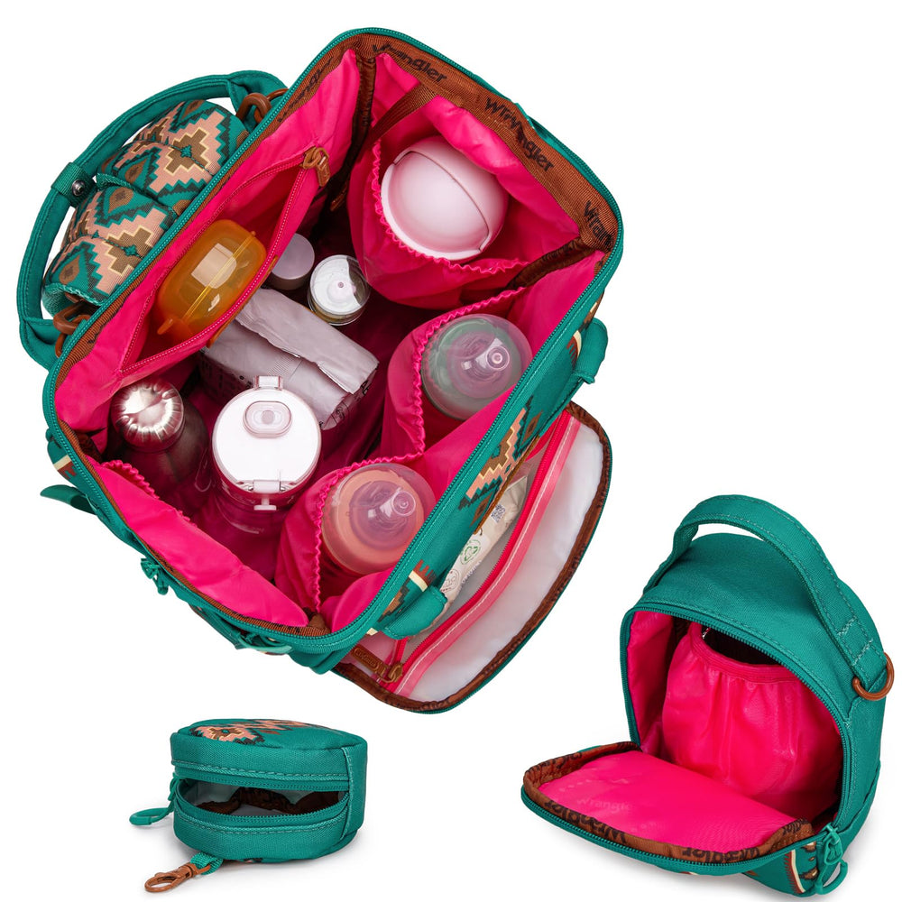 Montana West Wrangler Callie backpack waterproof compartment protects essentials in rain or spills.