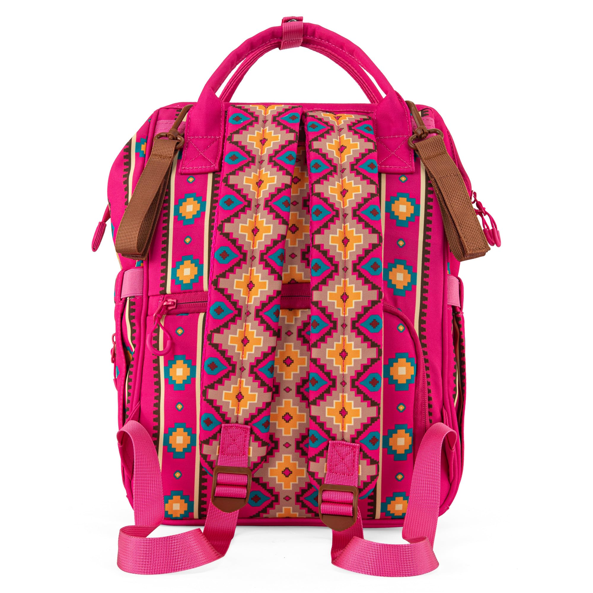 Montana West Wrangler Callie diaper backpack dimensions 14.3 by 10.8 by 7.2 inches