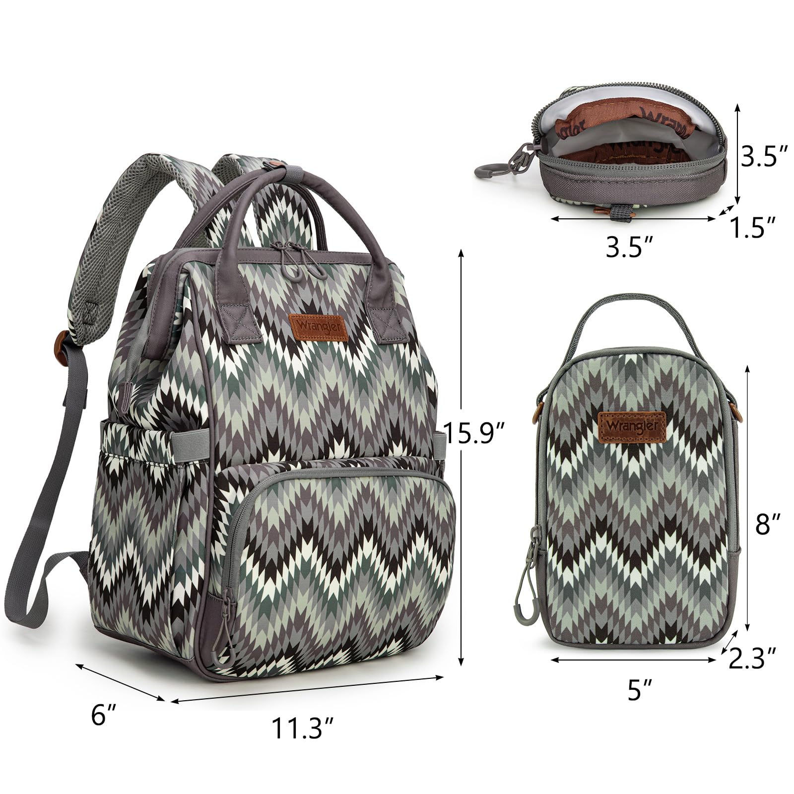 Montana West Wrangler Callie backpack features waterproof compartment for on-the-go outings.