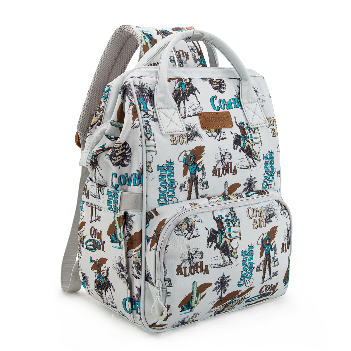 Montana West Wrangler Callie diaper bag backpack front view for chic mom-on-the-go storage
