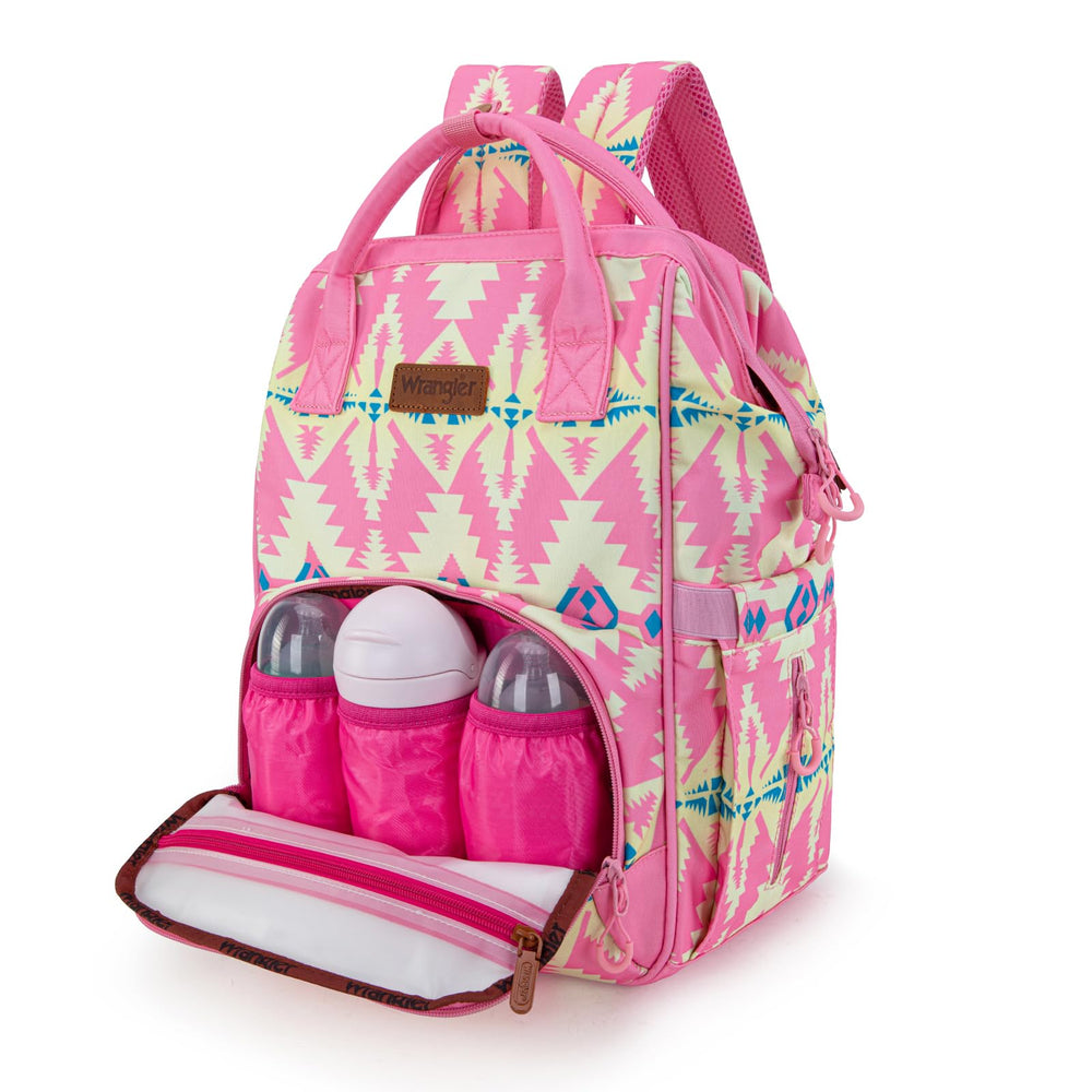 Montana West Wrangler Callie with insulated bottle pockets keeps feeds ready on the go.