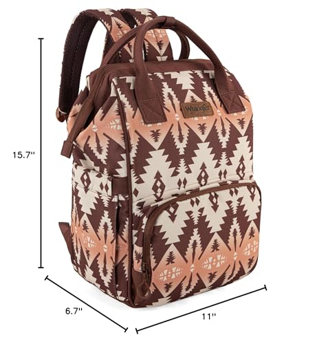 Montana West Wrangler Callie diaper bag dimensions 14.3 by 10.8 by 7.2 inches.