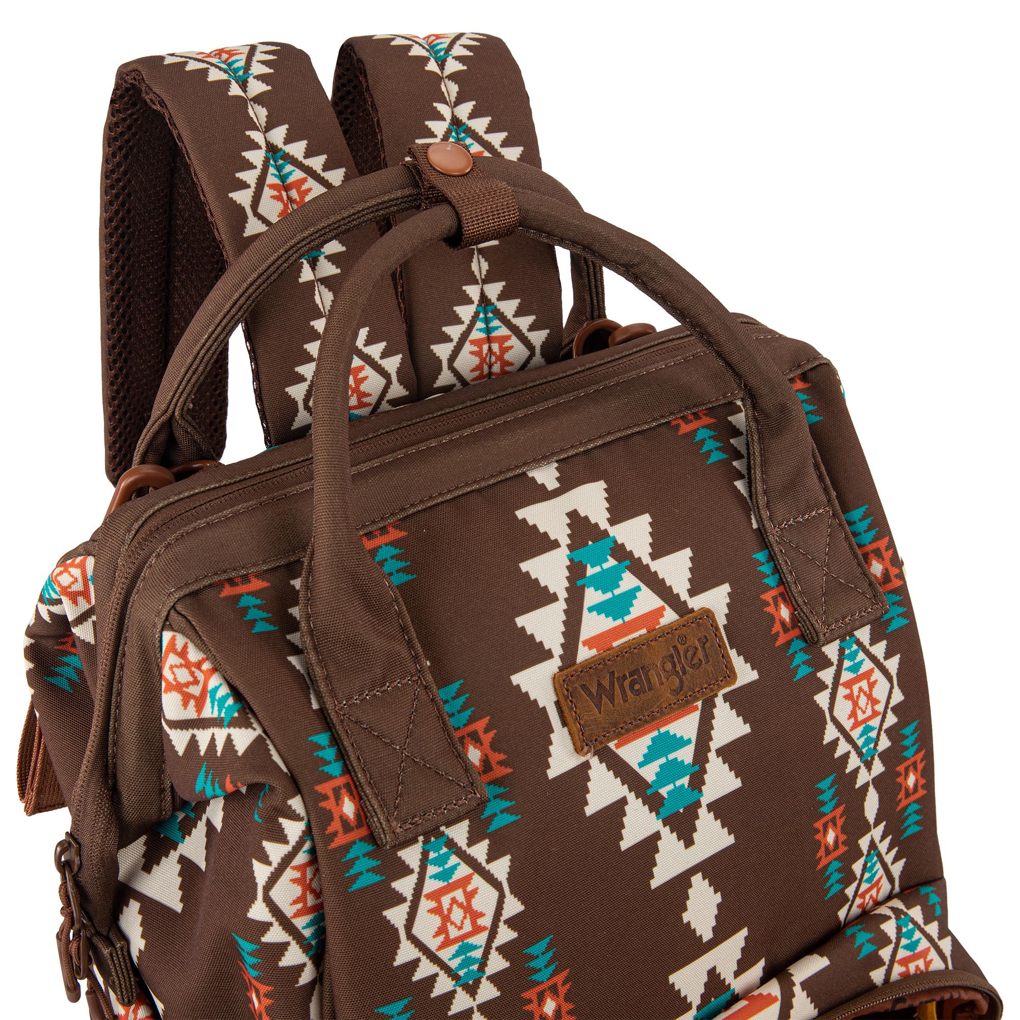 Montana West Wrangler Callie diaper bag insulated bottle pockets keeping feeds ready during outings.