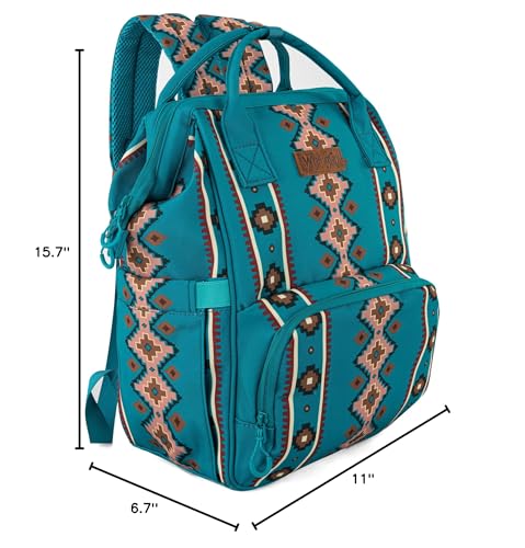 Montana West Wrangler Callie diaper bag multi-use strap options—switch between backpack, handbag, or stroller.