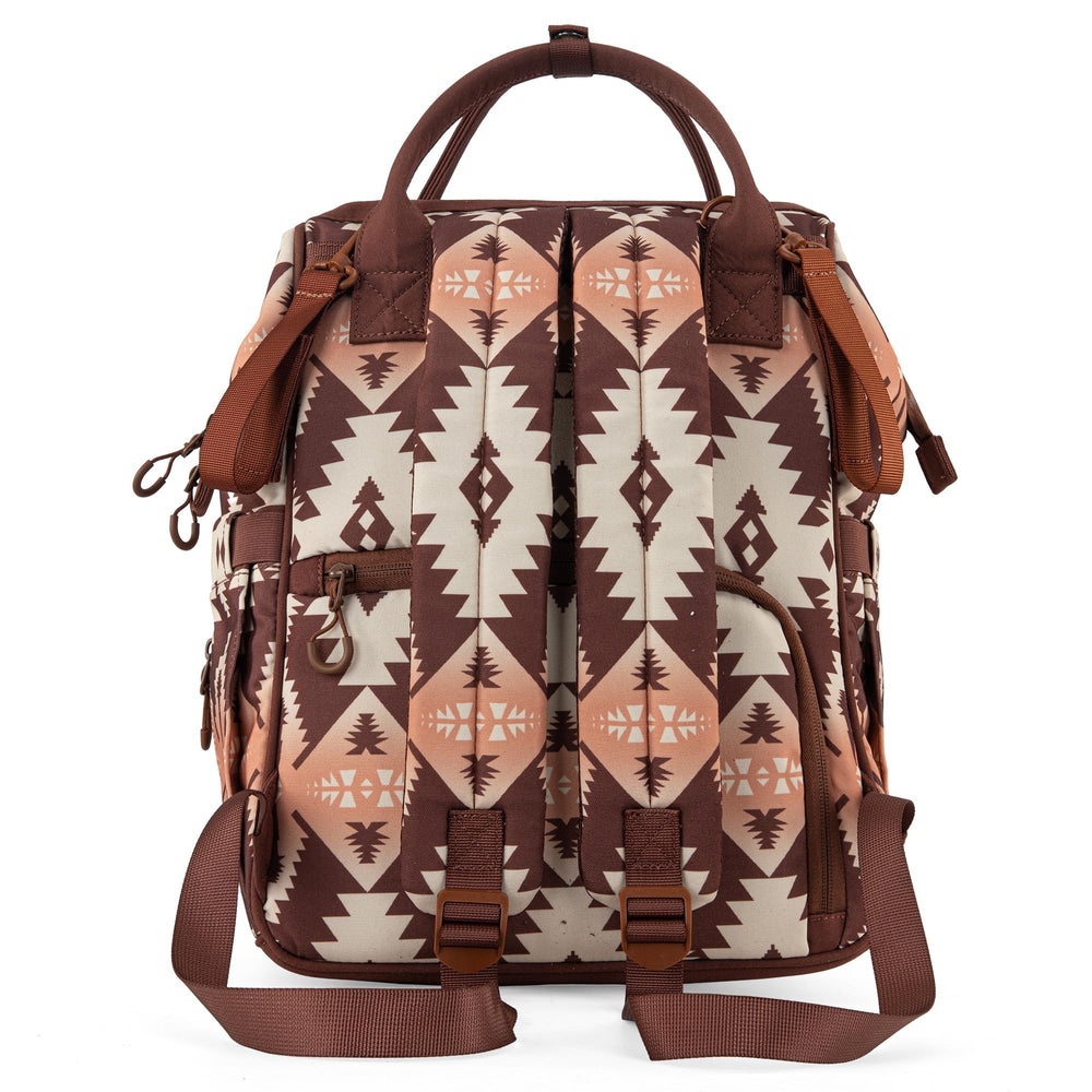 Montana West Wrangler Callie diaper bag stroller straps attachment for hands-free strolling.
