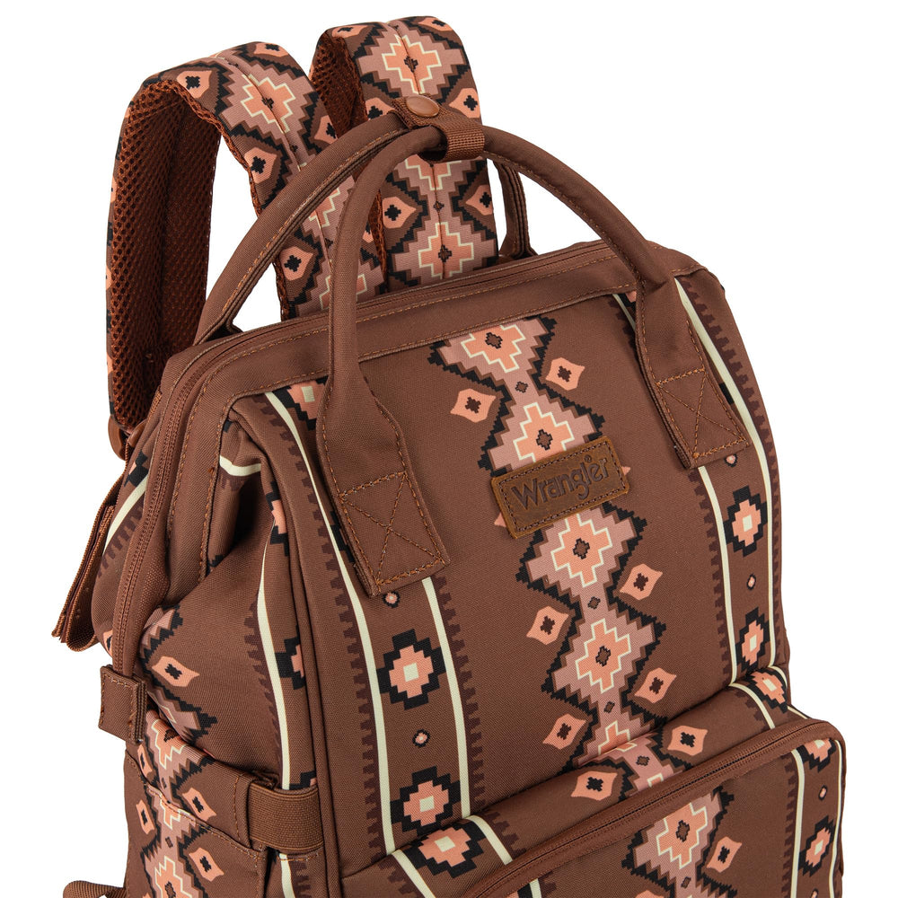 Montana West Wrangler Callie Diaper Bag stroller straps, convenient on-the-go attachment for parents.