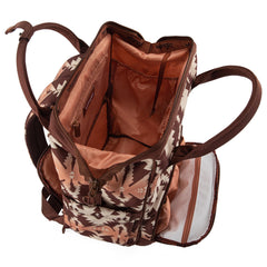 Montana West Wrangler Callie diaper bag tissue bag and key ring for organization.