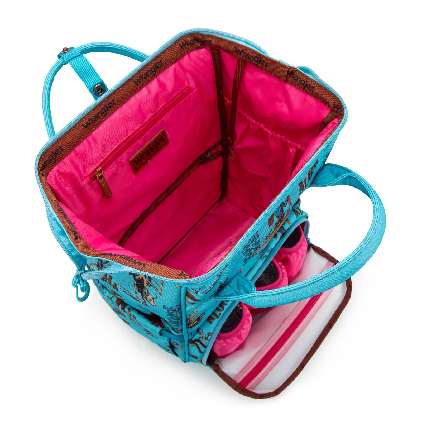 Montana West Wrangler Callie diaper insulated bottle pocket keeps drinks ready