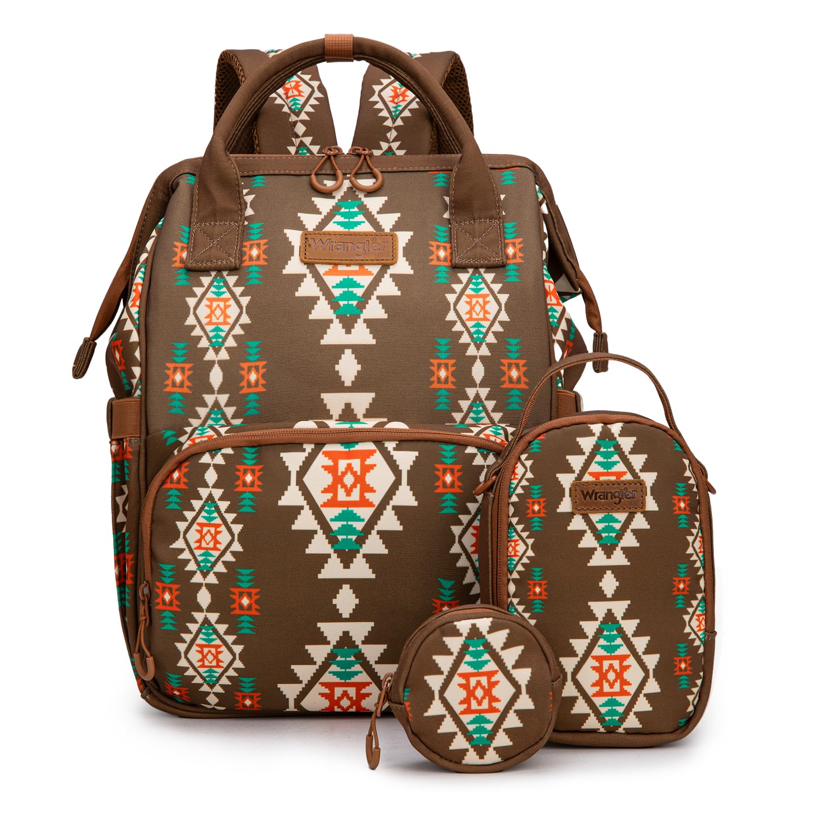 Montana West Wrangler diaper backpack with insulated pockets for on-the-go feeding and organization.