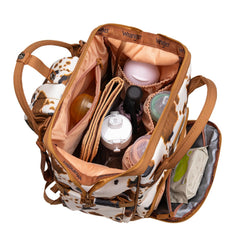 Montana West Wrangler Diaper Bag Side Pocket highlights quick-access storage for bottles and snacks