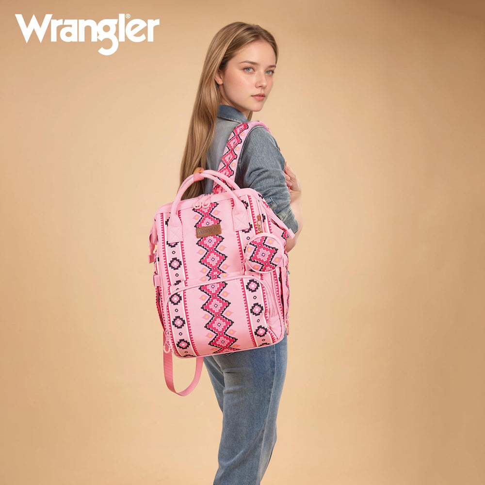 Montana West Wrangler diaper bag top handle offering versatile carrying options.
