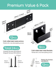Montane wall anchors close-up on steel construction for durable safety.
