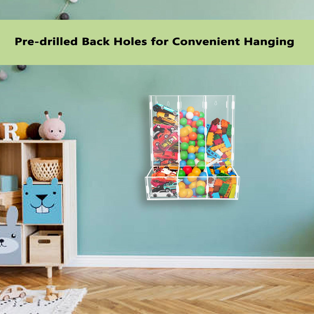Montex wall dispenser mounted on the wall for efficient playroom organization.