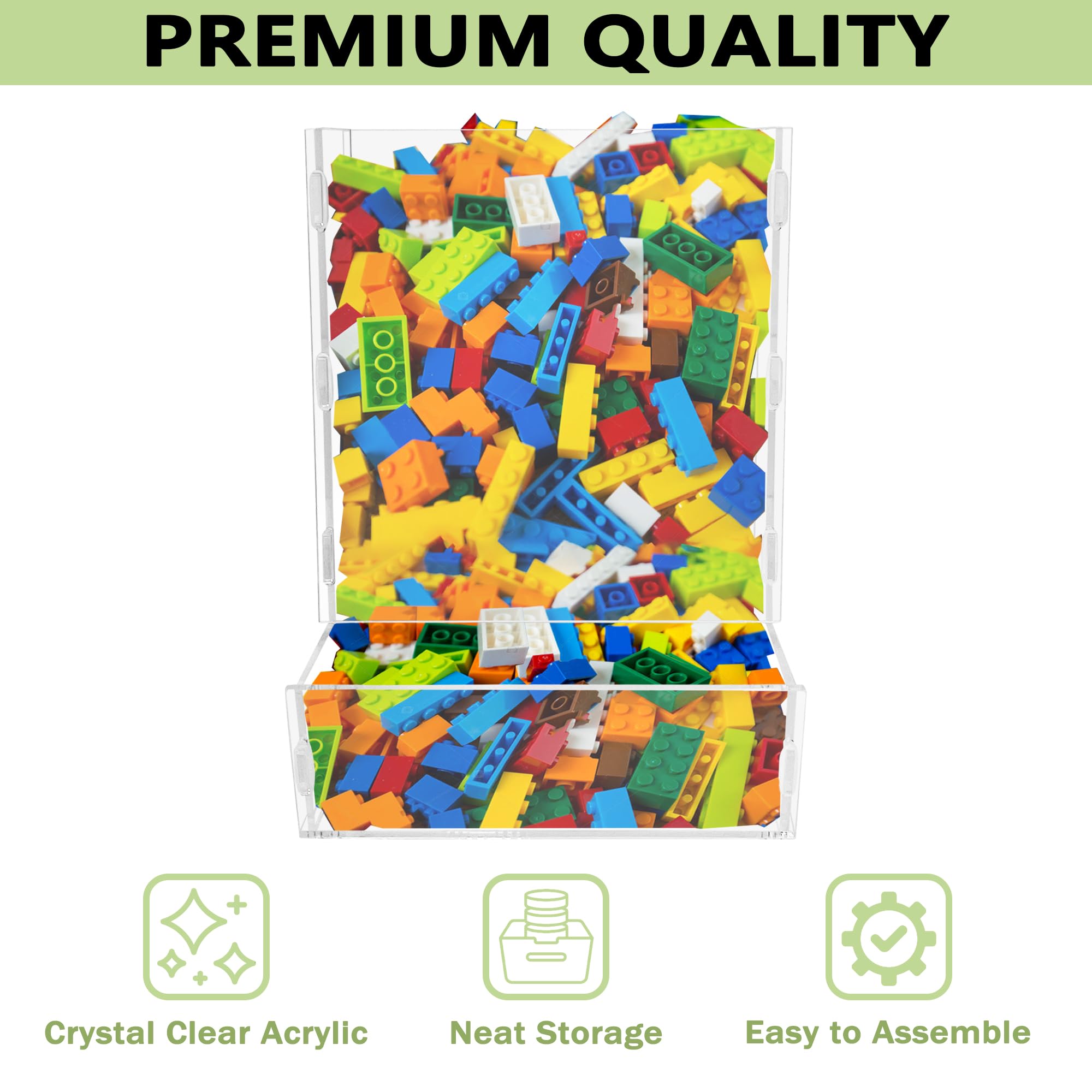 Montex acrylic wall storage for snacks layout demonstrates versatile playroom organization