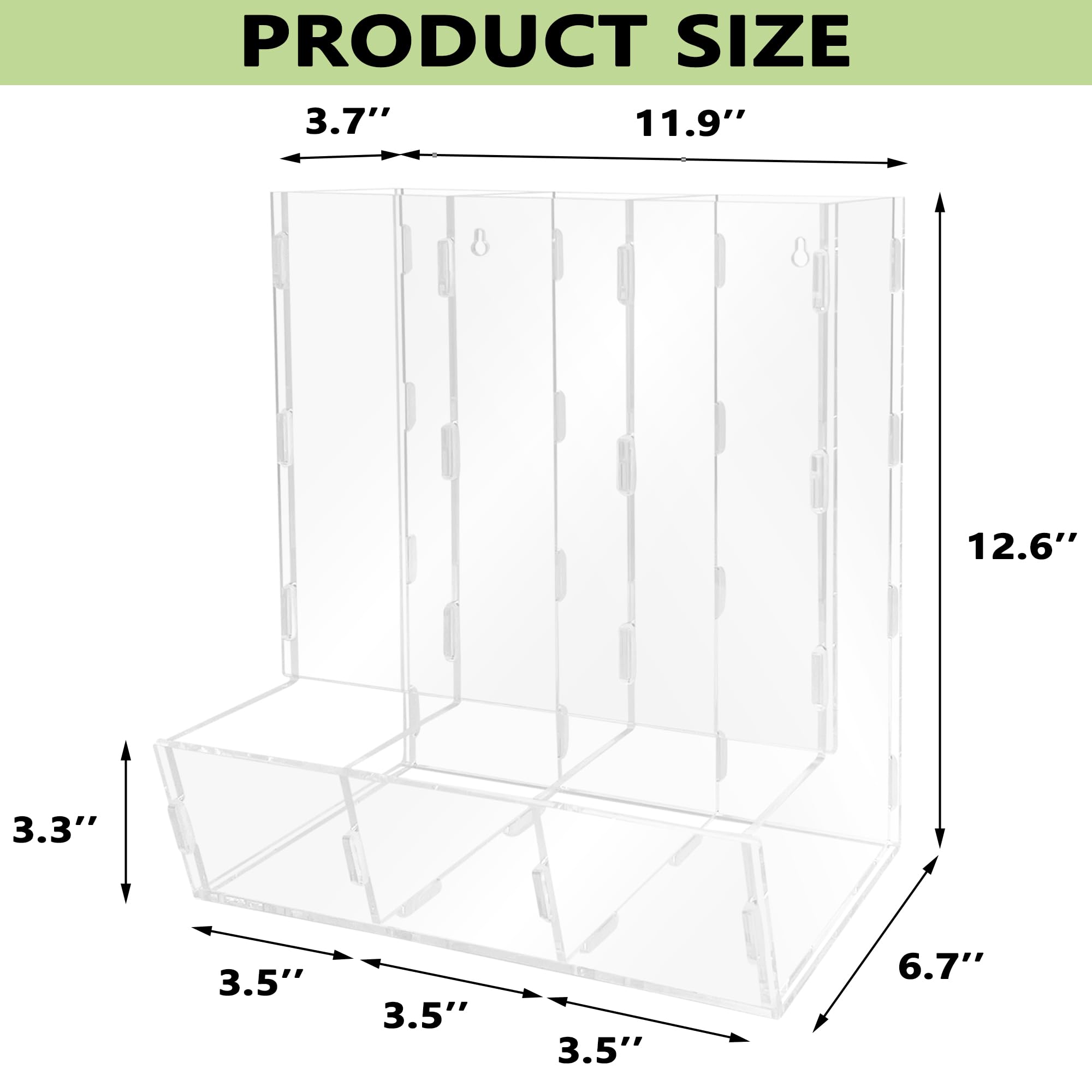 Montex triple-compartment design keeps blocks, cars, and snacks neatly separated.