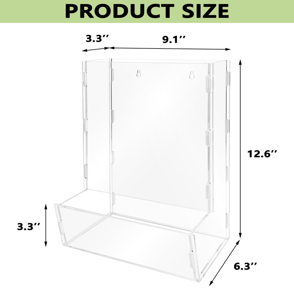 Montex acrylic wall toy dispenser interior view showing easy access to toys