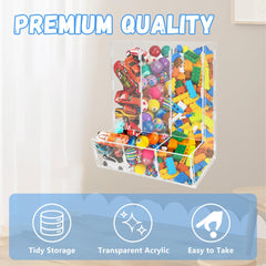 Montex open-bottom design allows easy access to toys.