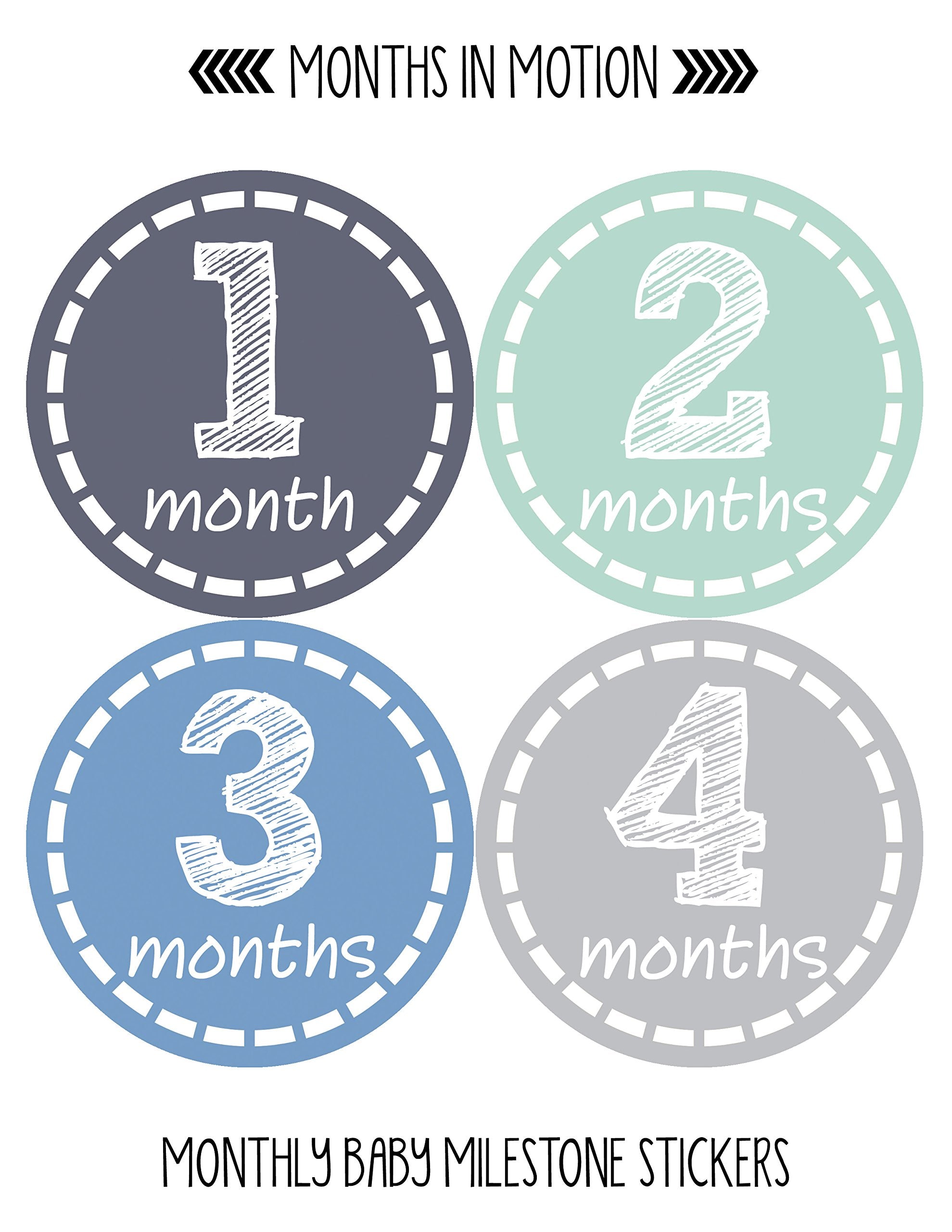 Months In Motion sticker sheet white matte paper reduces photo glare