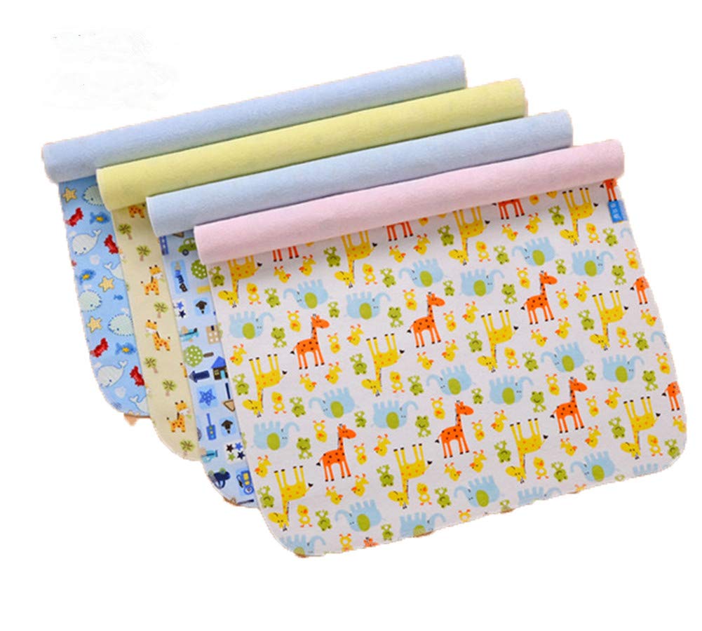 Monvecle 4pc changing pad pack shown in compact setup for easy on-the-go diaper changes.