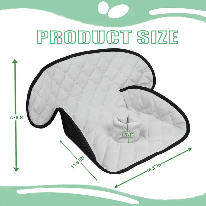 MOOB car seat protector side view highlights secure fit and anti-slip backing