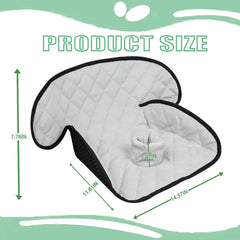 MOOB car seat protector side view highlights secure fit and anti-slip backing
