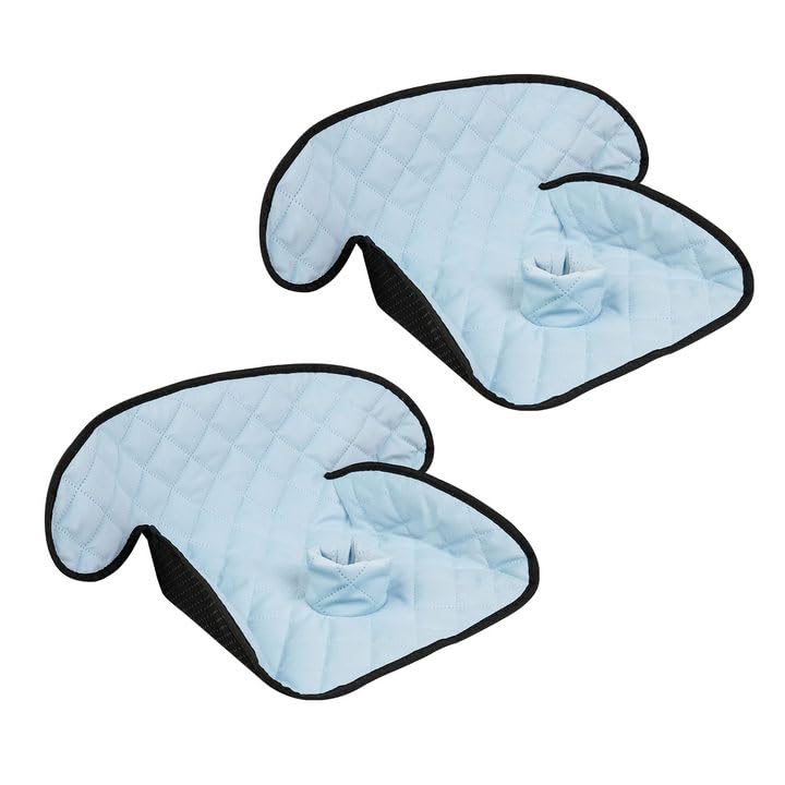 MOOB waterproof seat protector blue cover demonstrates leak-free protection for car seats.