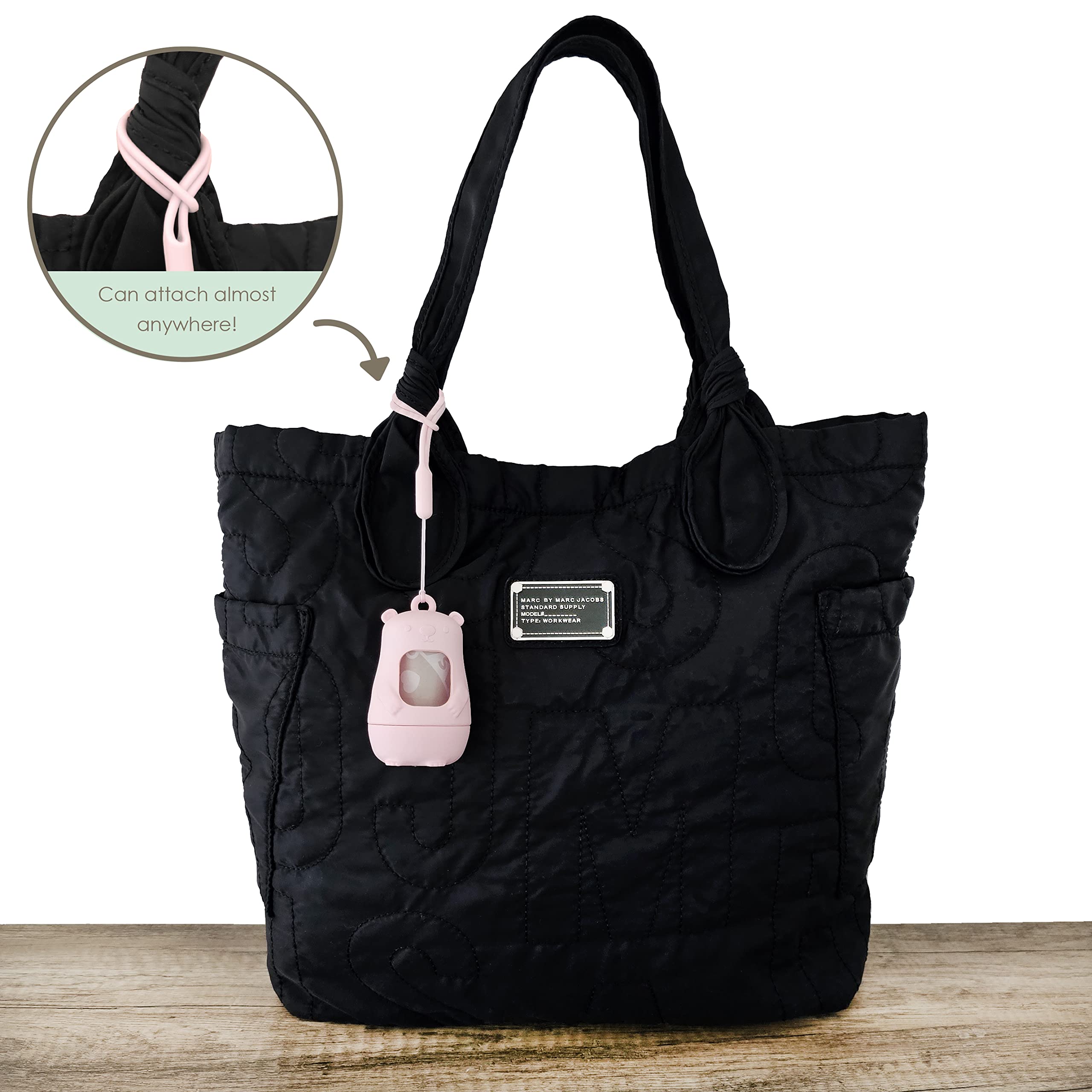 Moodie open dispenser for easy bag access during diaper changes