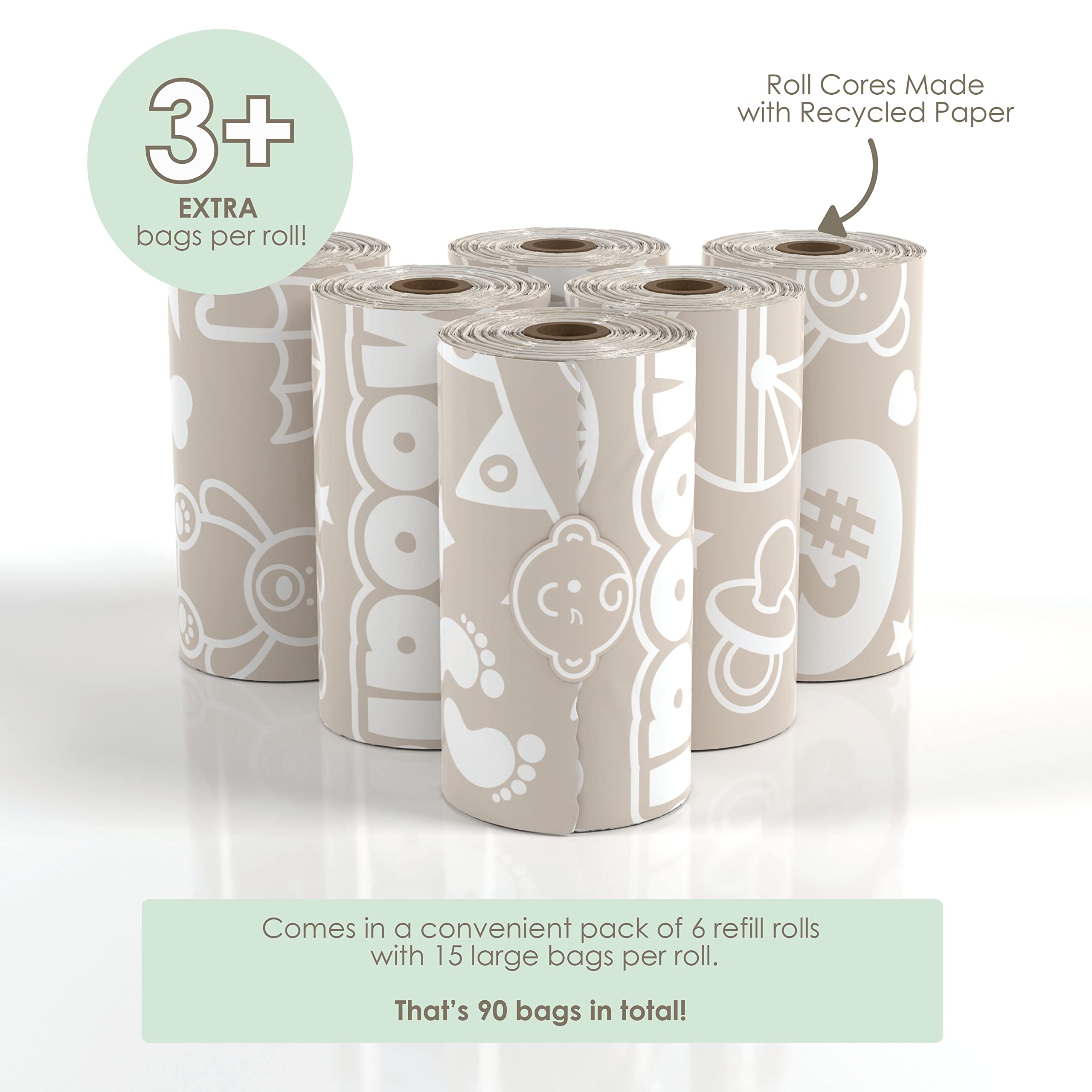 Moodie on-the-go travel diaper bags in a tote for quick diaper changes away from home.
