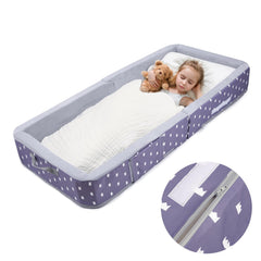 Mooedcoe foldable toddler floor bed unfolded and ready for naps.
