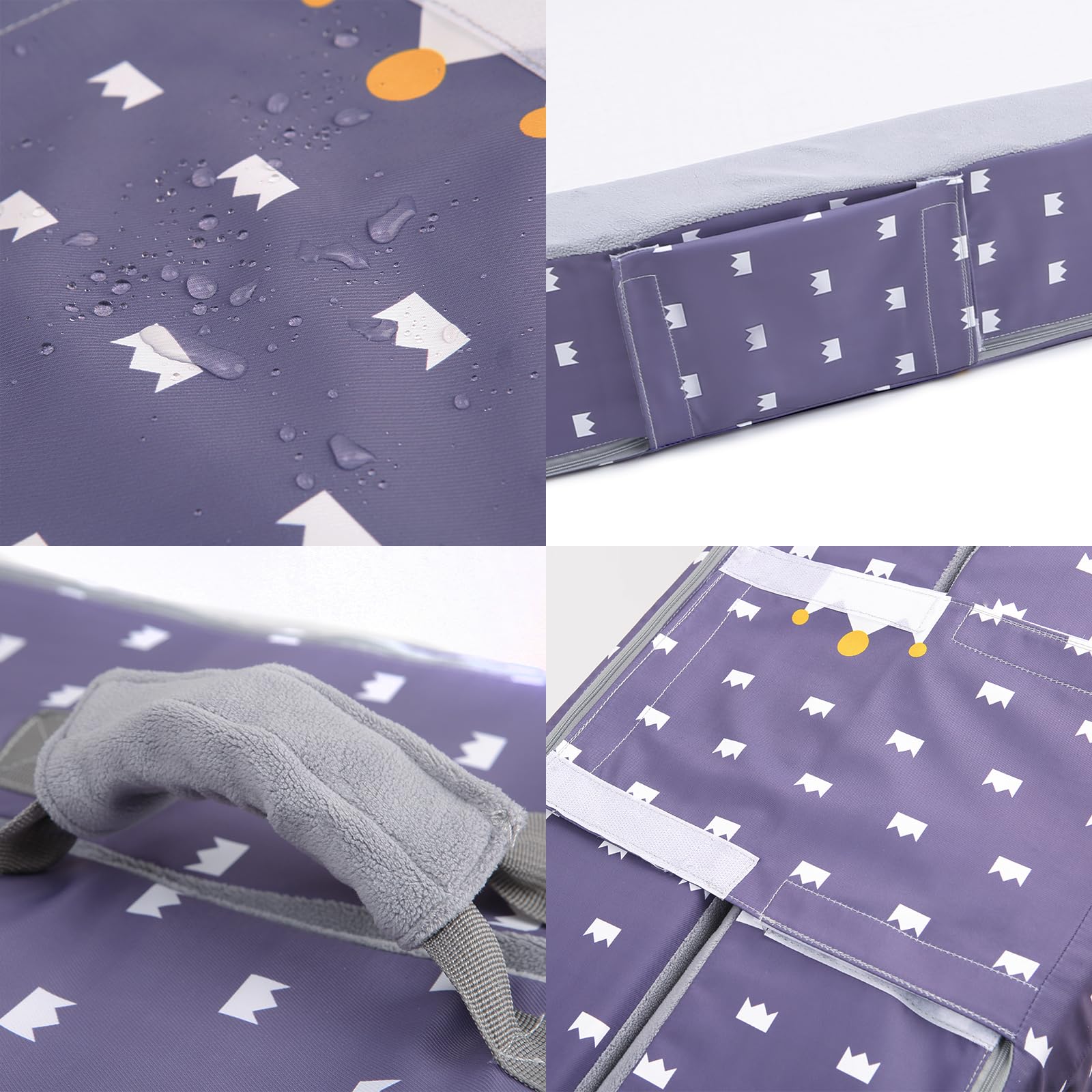 Mooedcoe bed uses Oxford fabric and velvet lining for comfort.