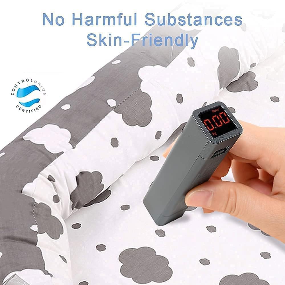 Mooedcoe portable baby cushion pad lightweight design with handles for travel
