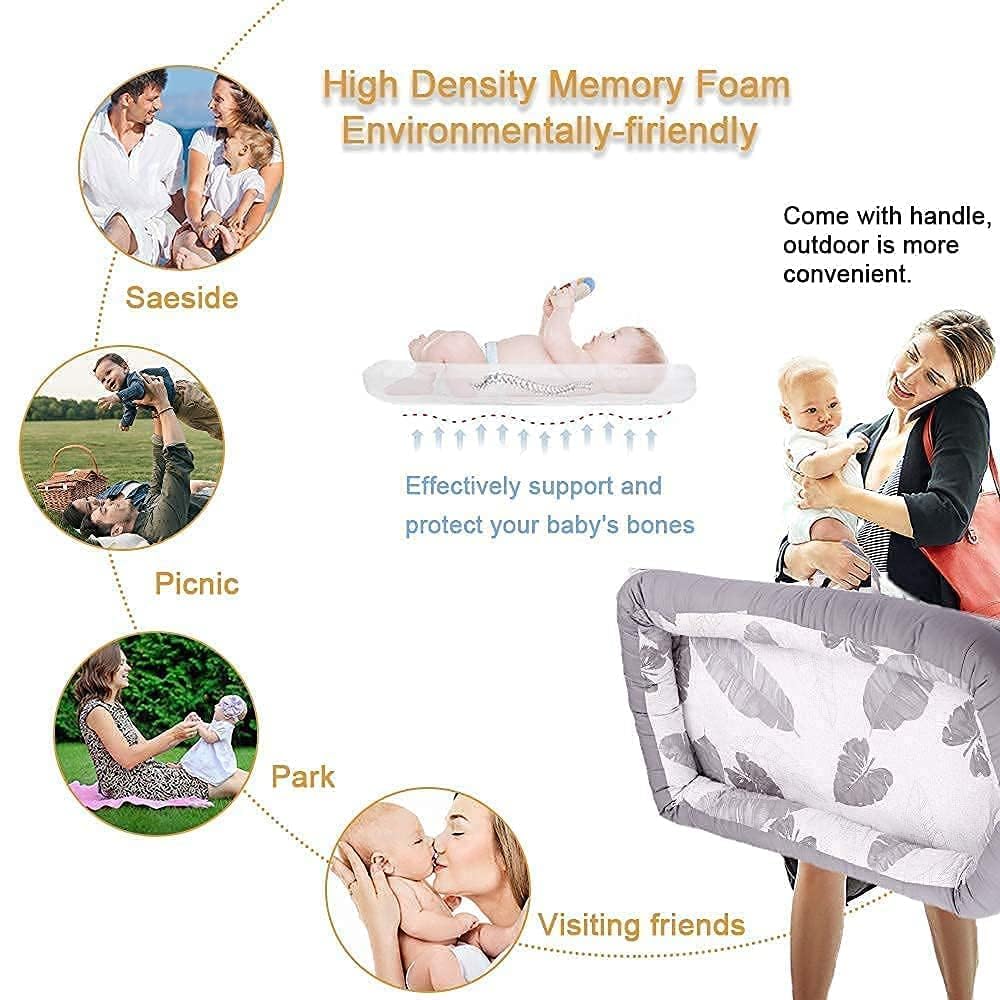 Mooedcoe Portable Baby Cushion Pad protective edge design defines a safe play area.