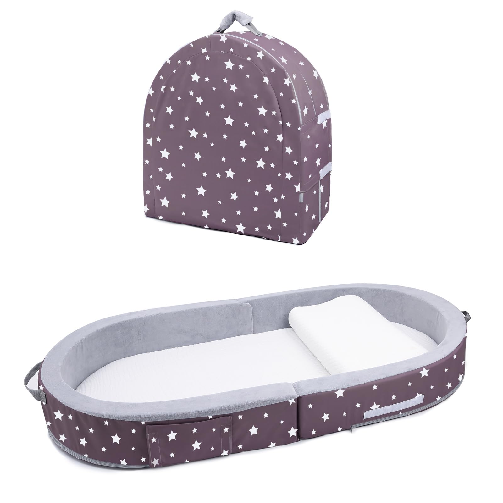 Mooedcoe unfolded dimensions show roomy 54x25 inches for comfortable rest.