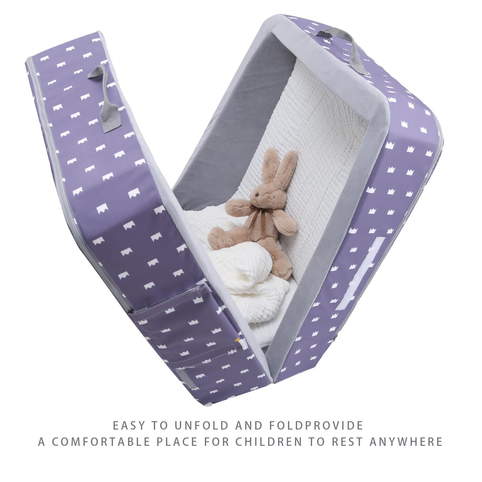 Mooedcoe washable fabric covers with hidden zippers for easy cleaning.