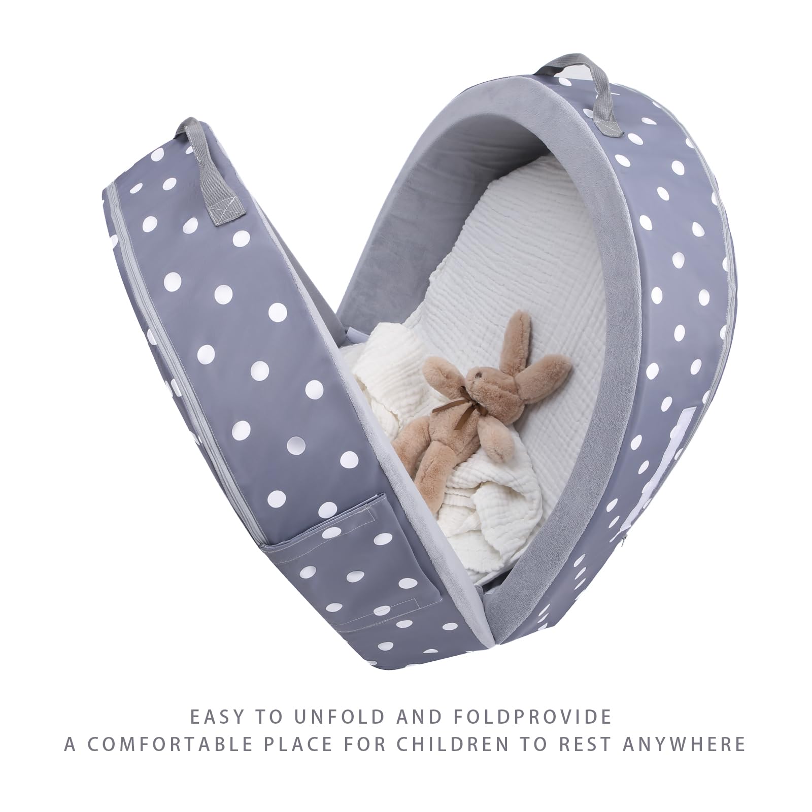 Mooedcoe washable fabric covers enabling easy cleanup after naps