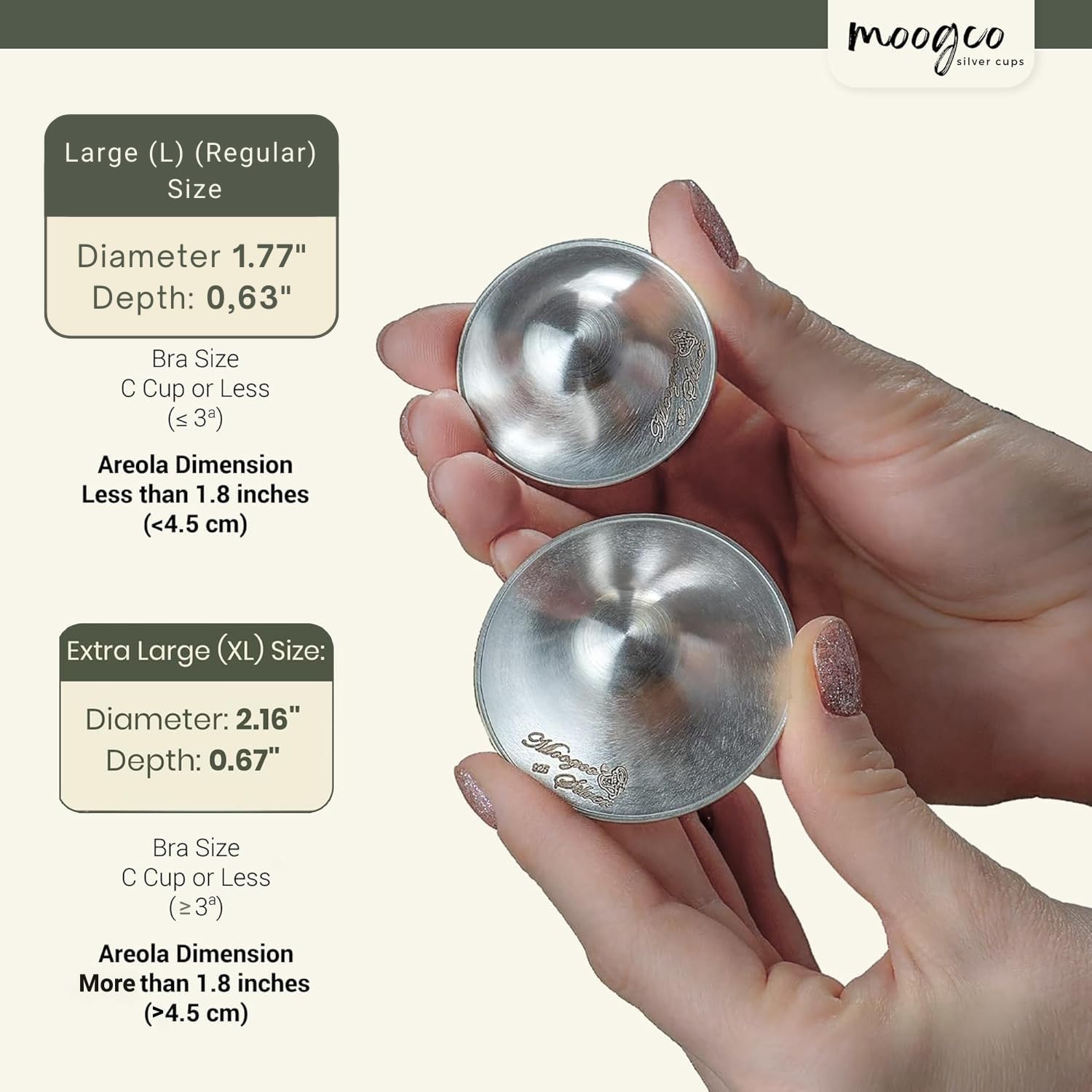 MOOGCO 999 silver material detail shows pure silver touch.