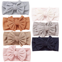 Mookiraer baby headbands bows in soft nylon for gentle comfort