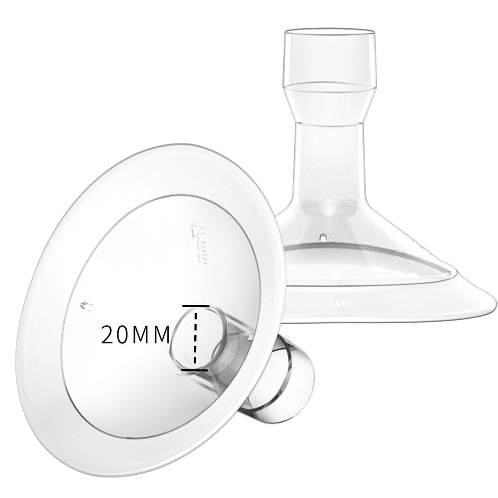 MOOMentaneous 20mm oval flange for Medela compatibility, promoting comfortable pumping sessions